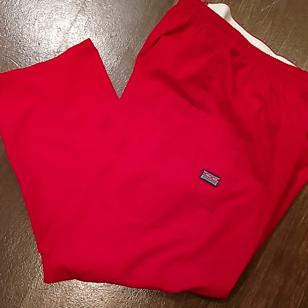 Red Cherokee scrub pants